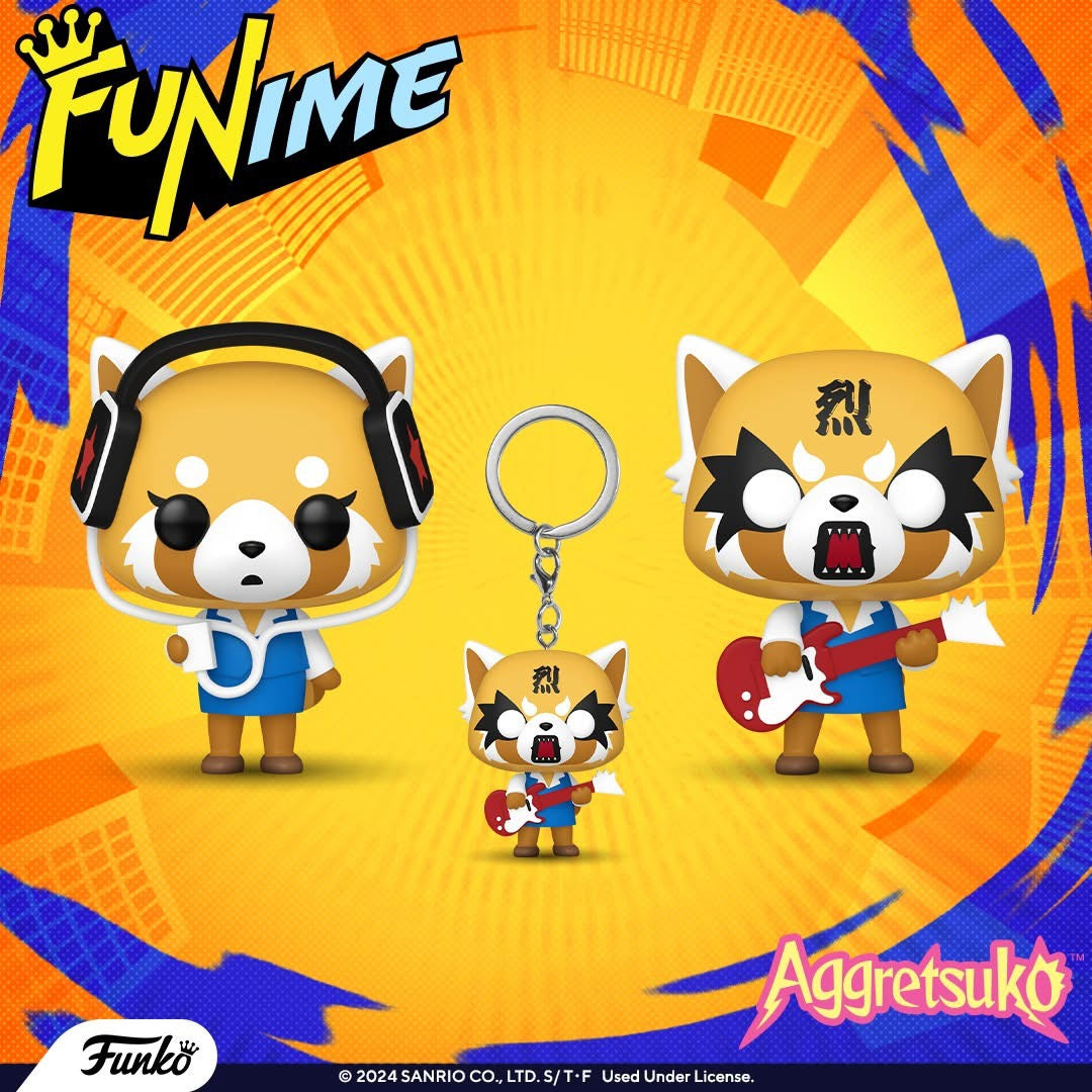 Pop! Aggretsuko mit Kopfhörern