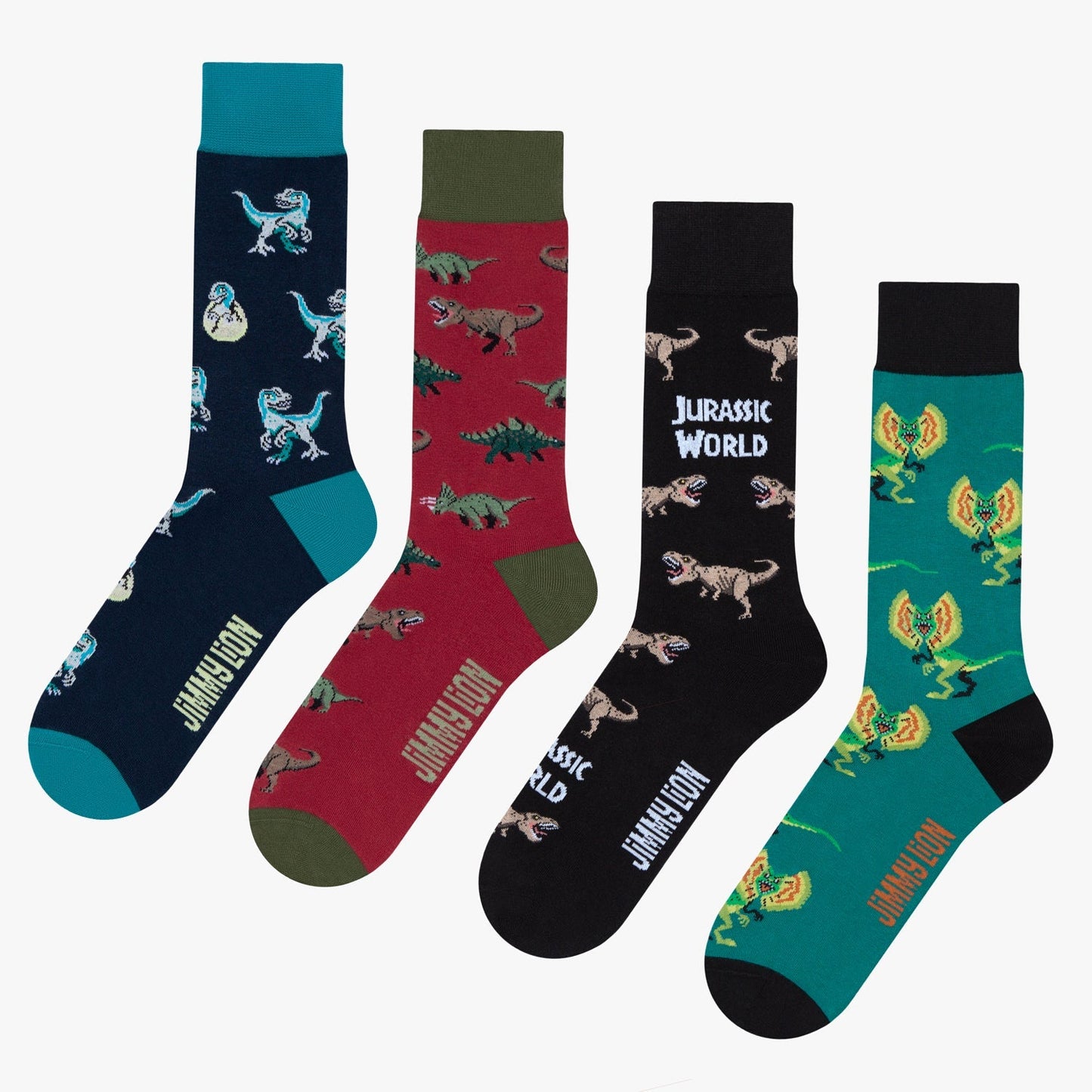 Jurassic World 4-Pack Socks Box Set