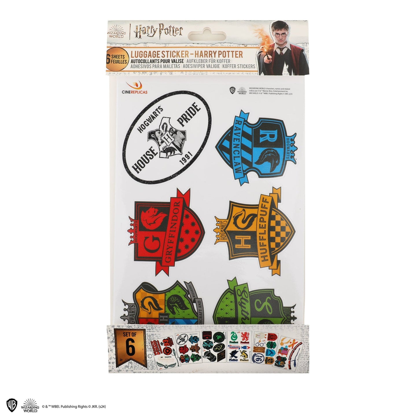 La collection complète des autocollants Harry Potter