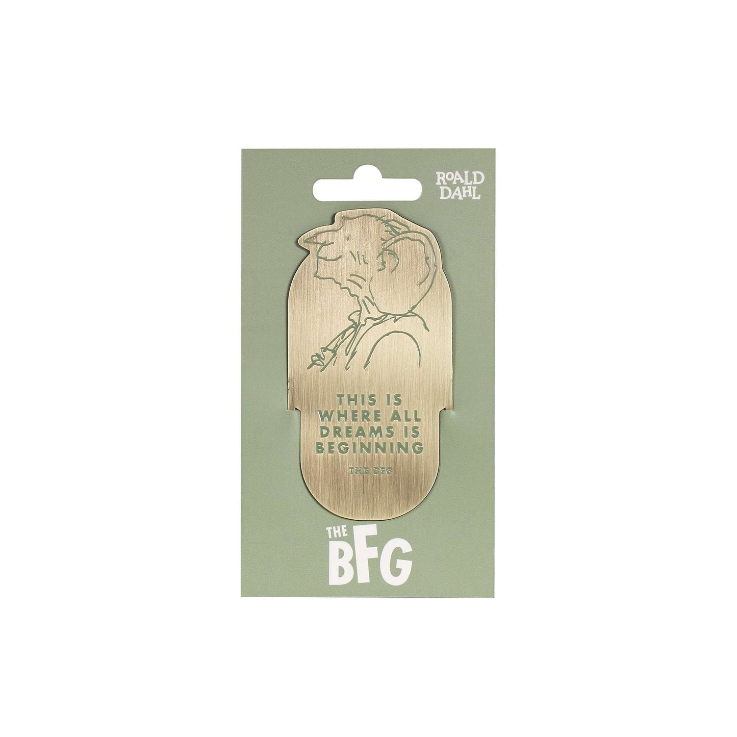 Lesezeichen aus Metall Roald Dahl – The BFG