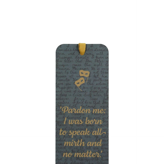 Shakespeare Paper Bookmark - Much Ado About Nothing