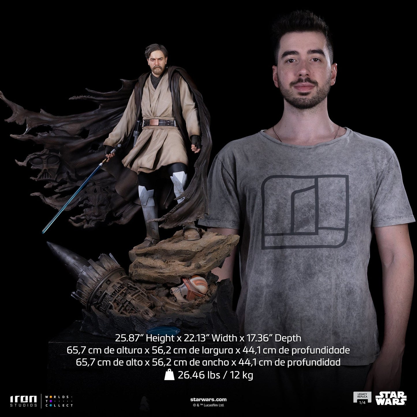 Obi-Wan Statue (Signatures) - Star Wars - Legacy Replica 1/4