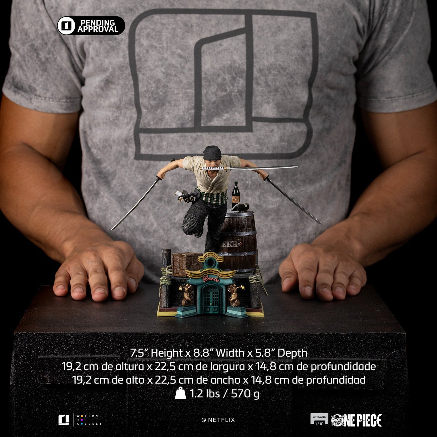 Statue Roronoa Zoro - One Piece - Art Scale 1/10
