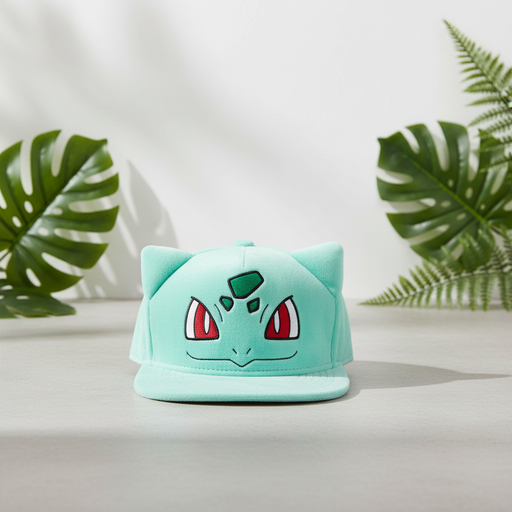 Casquette Snapback Peluche Pokémon - Bulbizarre