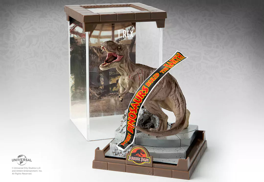 Mattel Jurassic World – Coffret Micro Aventures T-Rex, Tête Ouvrable, 4 Fonctions, 3 Mini-figurines, JGB97