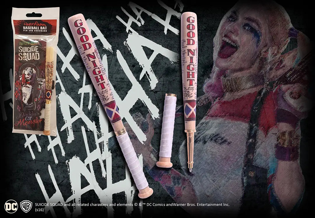 Suicide Squad Baseball Bat Pen and Bookmark - Harley Quinn