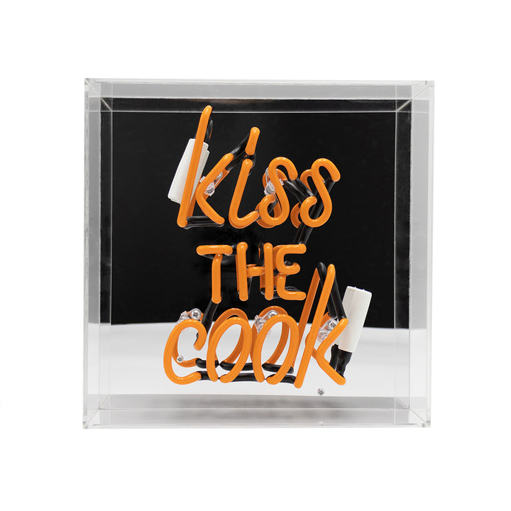 Néon KISS THE COOK Orange