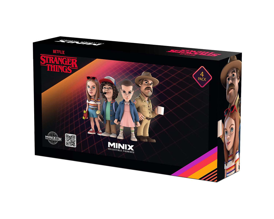 Pack 4 figurines - Stranger Things (Eleven, Dustin, Hopper, Max)