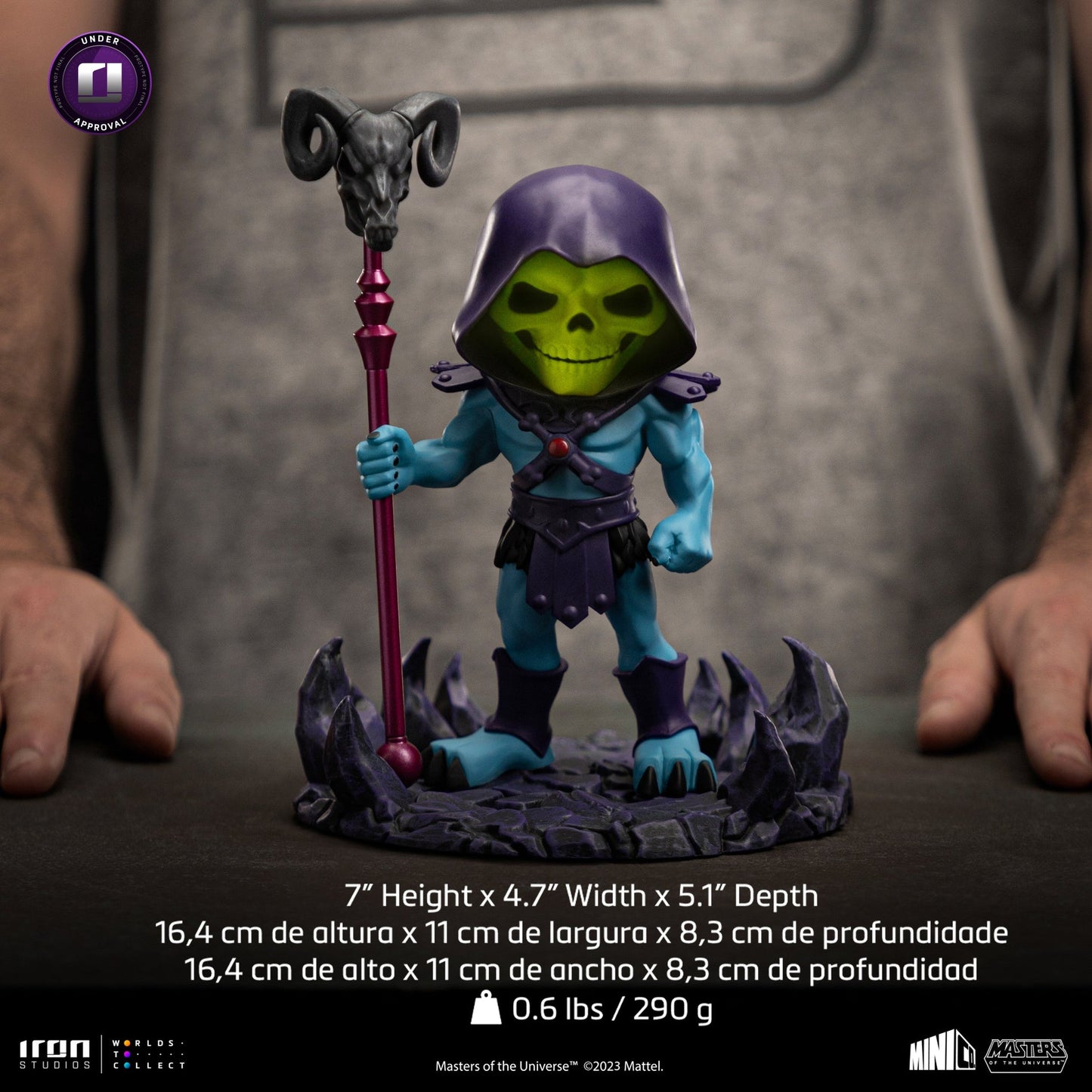 Skeletor Glow In The Dark Figurine (2023 Event Exclusive) - Masters of the Universe - Mini Co.