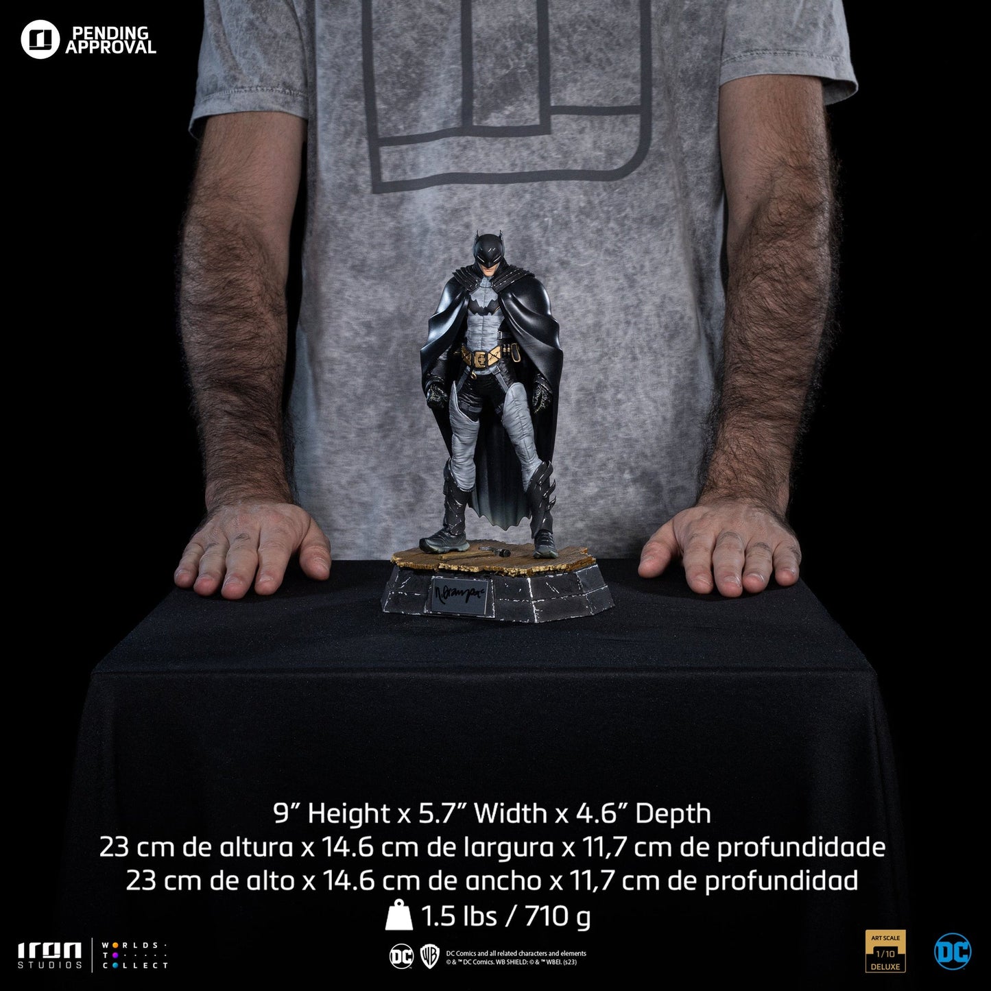 Batman by Rafael Grampá Statue (Signed Version) - DC Comics Series #9 - Art Scale 1/10