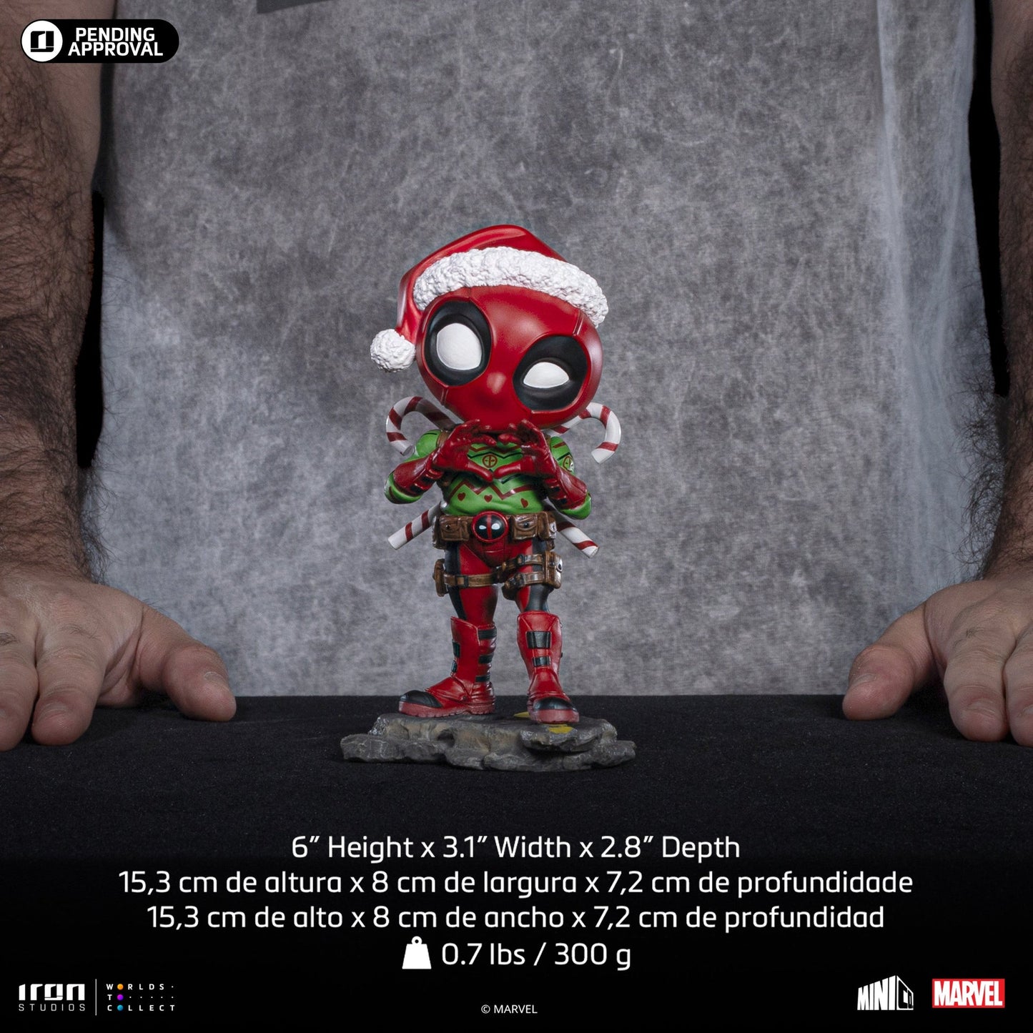 Deadpool (Holiday Version) Figure - Marvel Comics - Mini Co.