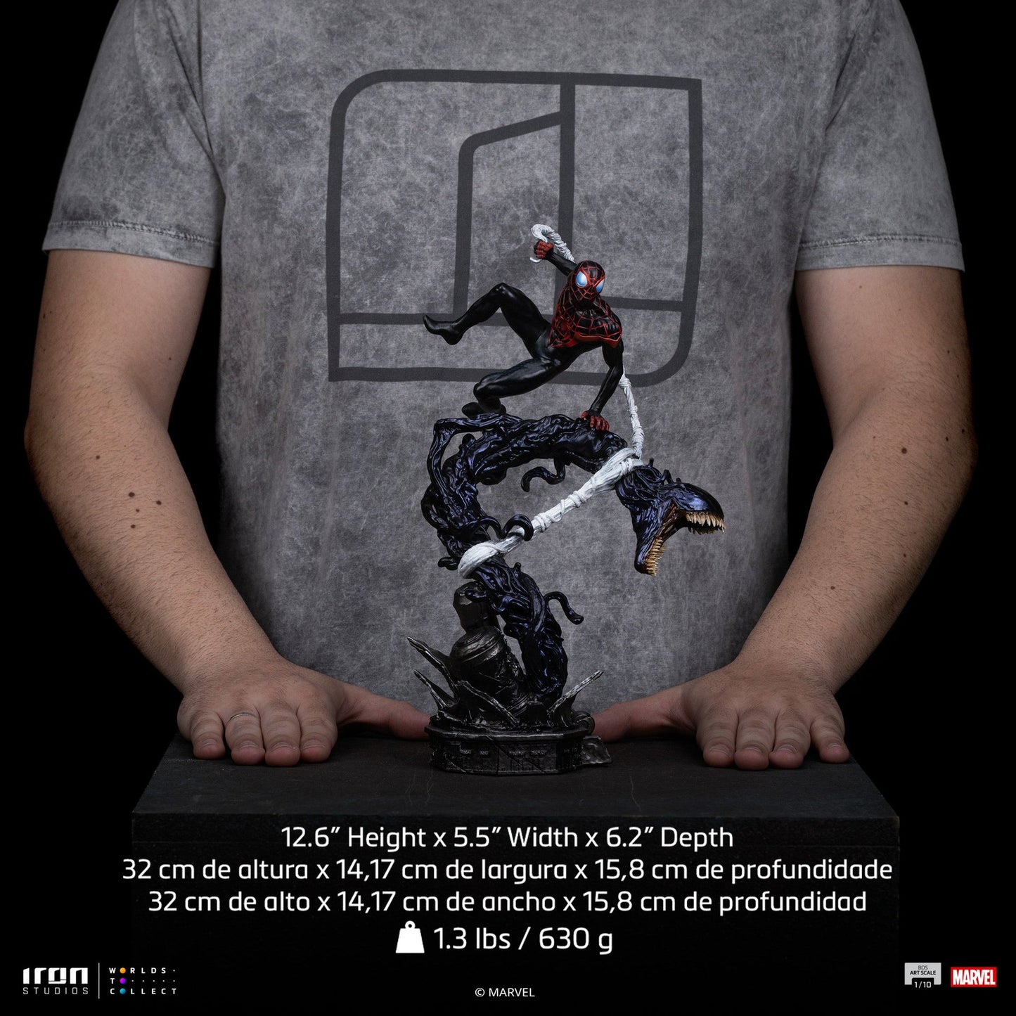 Miles Morales Statue - Spider-Man vs Villains Diorama - BDS Art Scale 1/10 - Marvel Comics