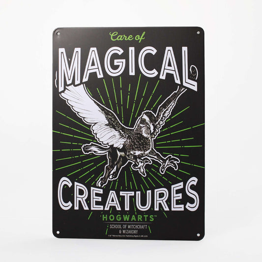 Harry Potter Decorative Metal Plaque - A5 Magical Creatures