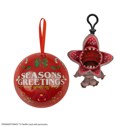 Weihnachtskapsel Schlüsselanhänger Plüsch Demogorgon