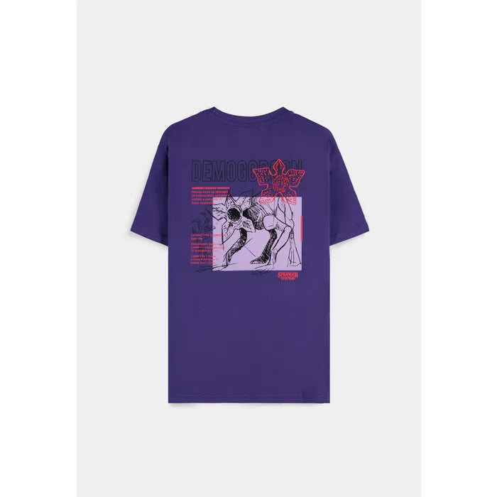 T-Shirt Stranger Things - Demogorgon Violet – vue 4