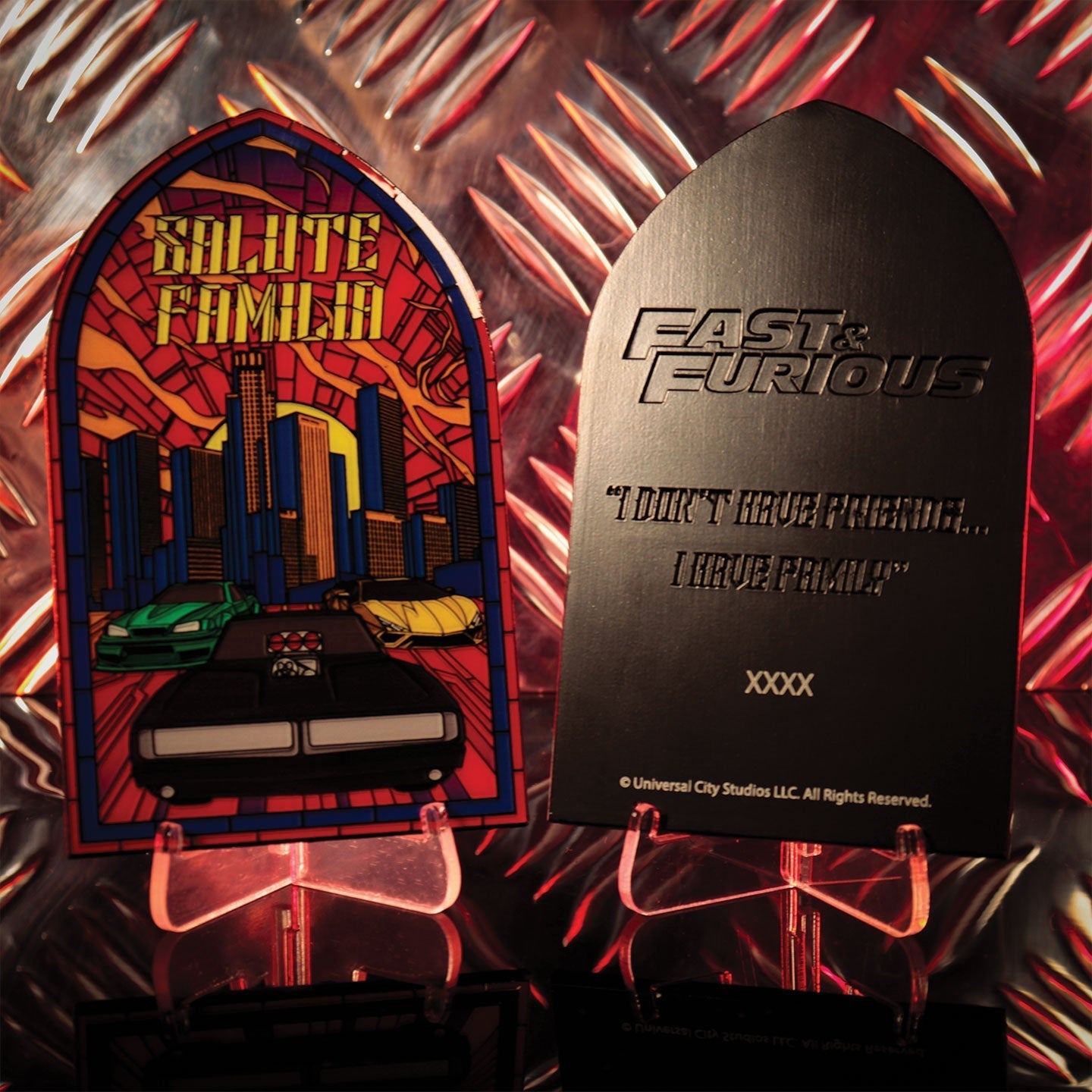 Lingot collector Fast & Furious - Stained Glass Style Metal