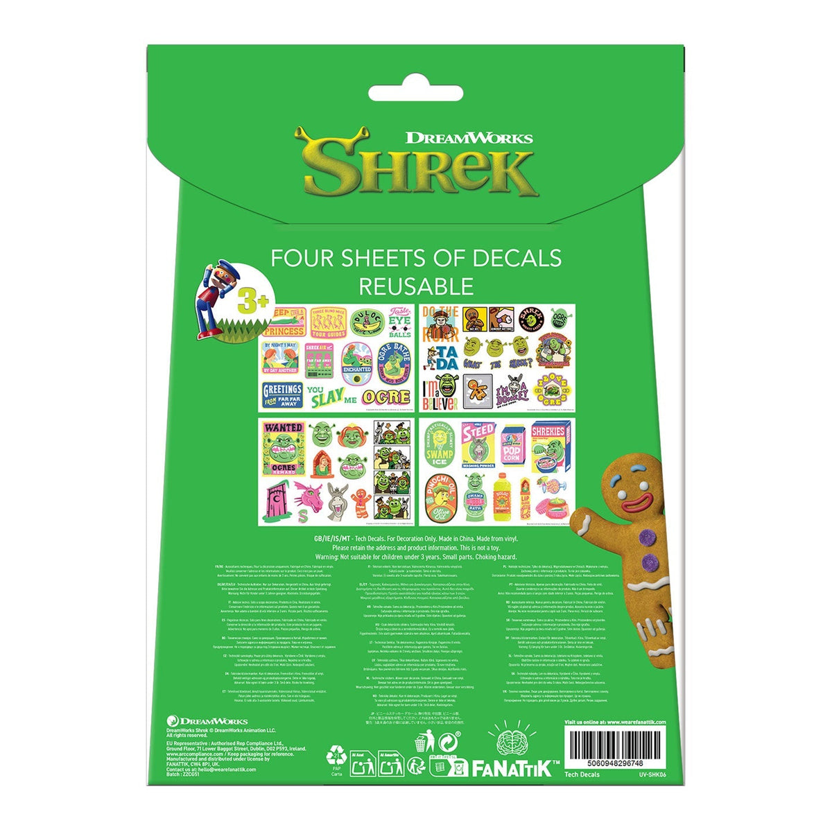 Stickers tech Shrek