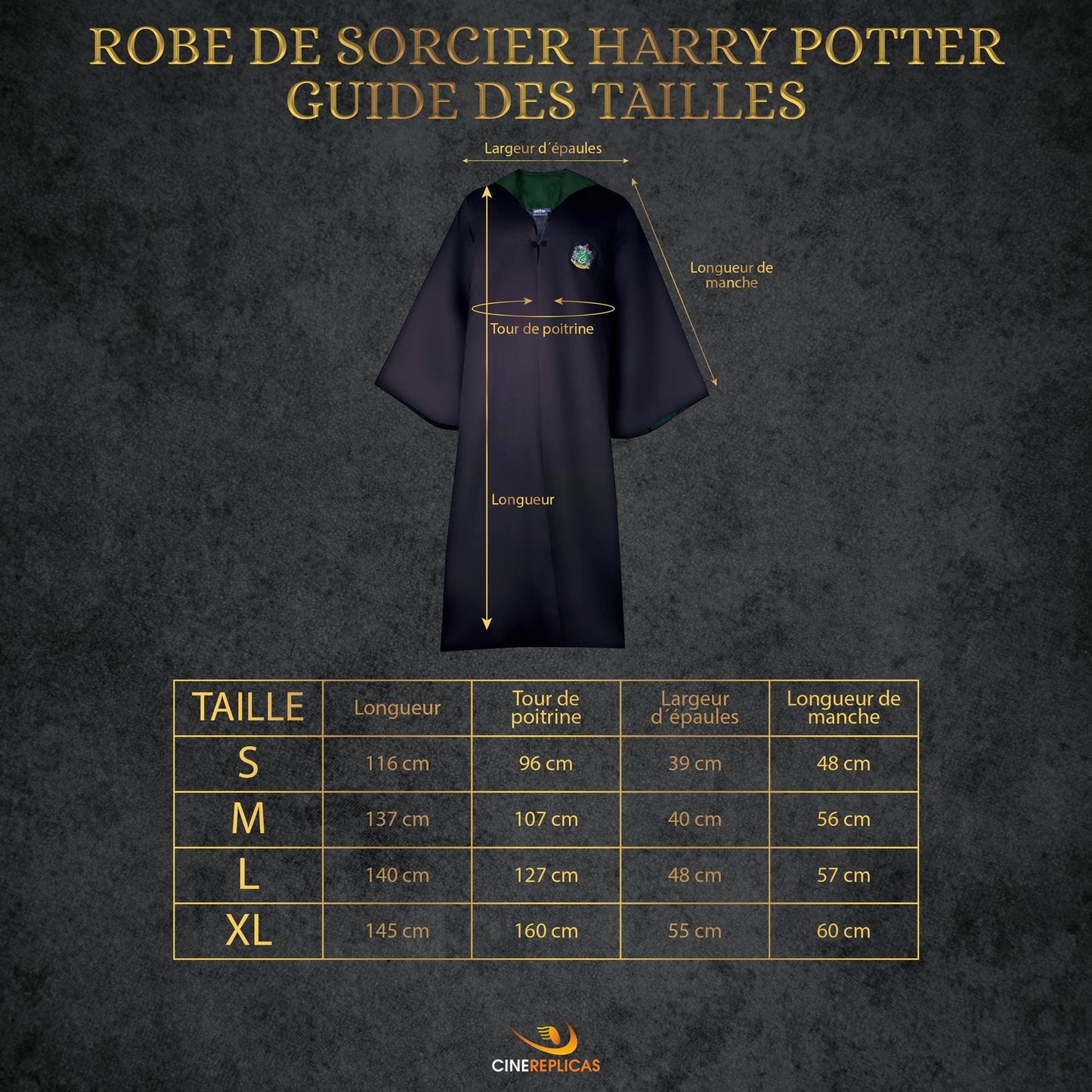 Tenue complète Serpentard Adultes