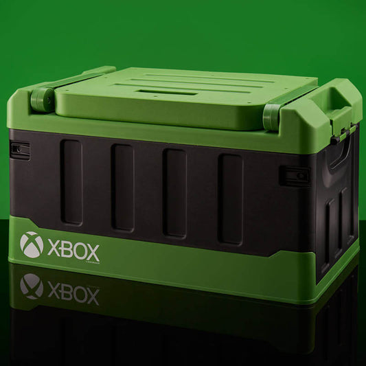 Coffre Xbox Numskull avec siège pliant - vue de rangement