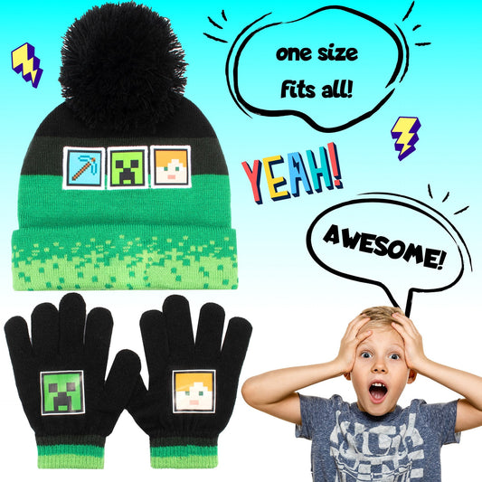 Hat and Gloves Set – Minecraft – Children's Set