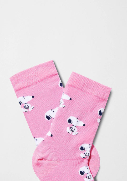 BeSnoopy Rose - Chaussettes en Coton 100 % Biologique