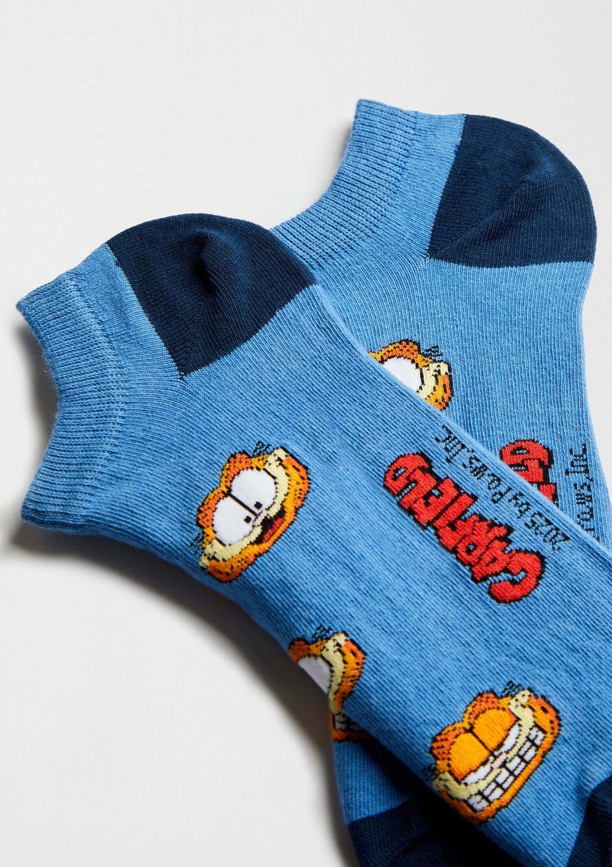 Chaussettes courtes BeGarfield Faces Gris