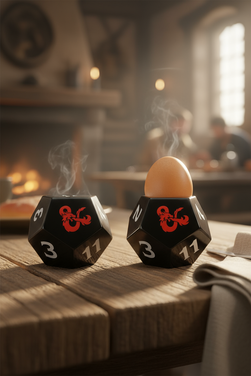 Eierbecher mit Salzstreuer Dungeons and Dragons – Würfel