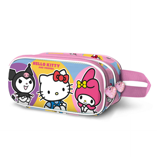 Hello Kitty "Happy" Double 3D Pencil Case