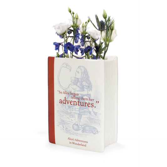Vase en Forme de Livre - Alice au Pays des Merveilles