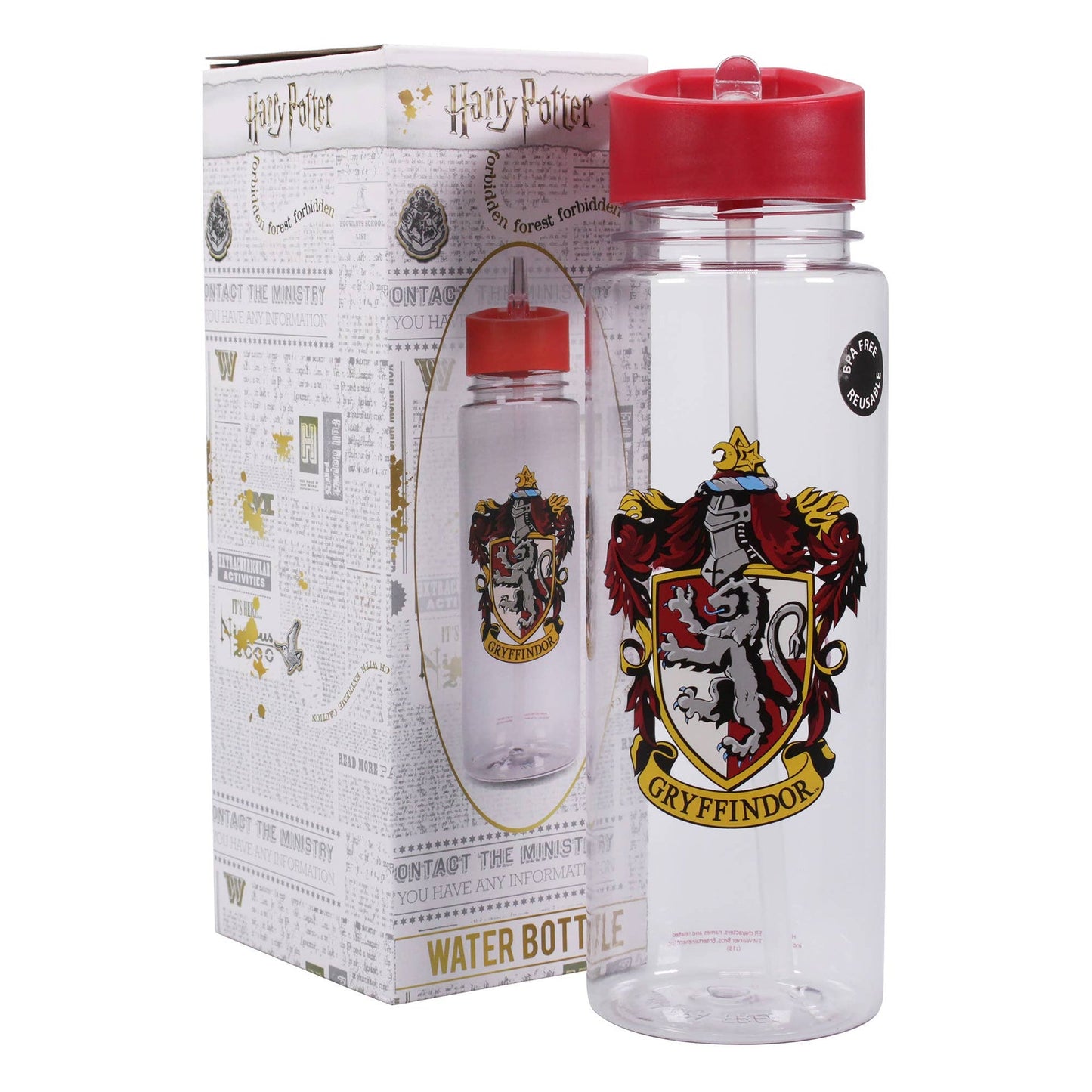 Harry Potter Plastic Water Bottle - Gryffindor 700 ml