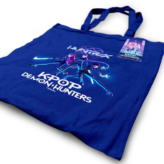 Navy Blue Tote Bag K-POP Demon Hunters - Trio