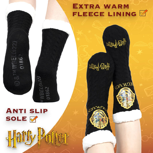 Socks - Harry Potter Slippery - black