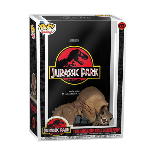 pop movie poster jurassic park tyrannosaure rex velociraptor 03