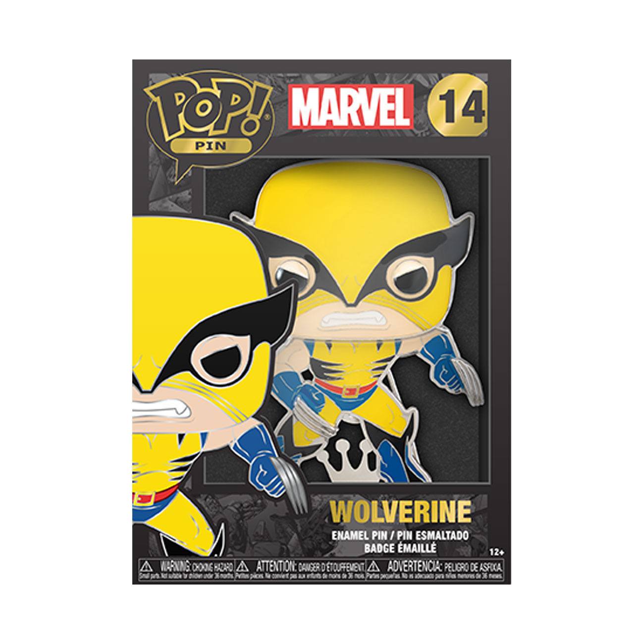 marvel funko pop pin wolverine