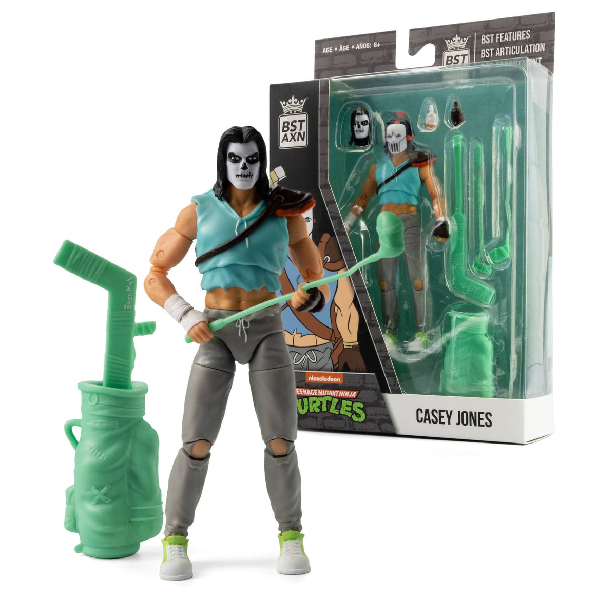 Figurine BST AXN Casey Jones Skull Face 13 cm - Tortues Ninja