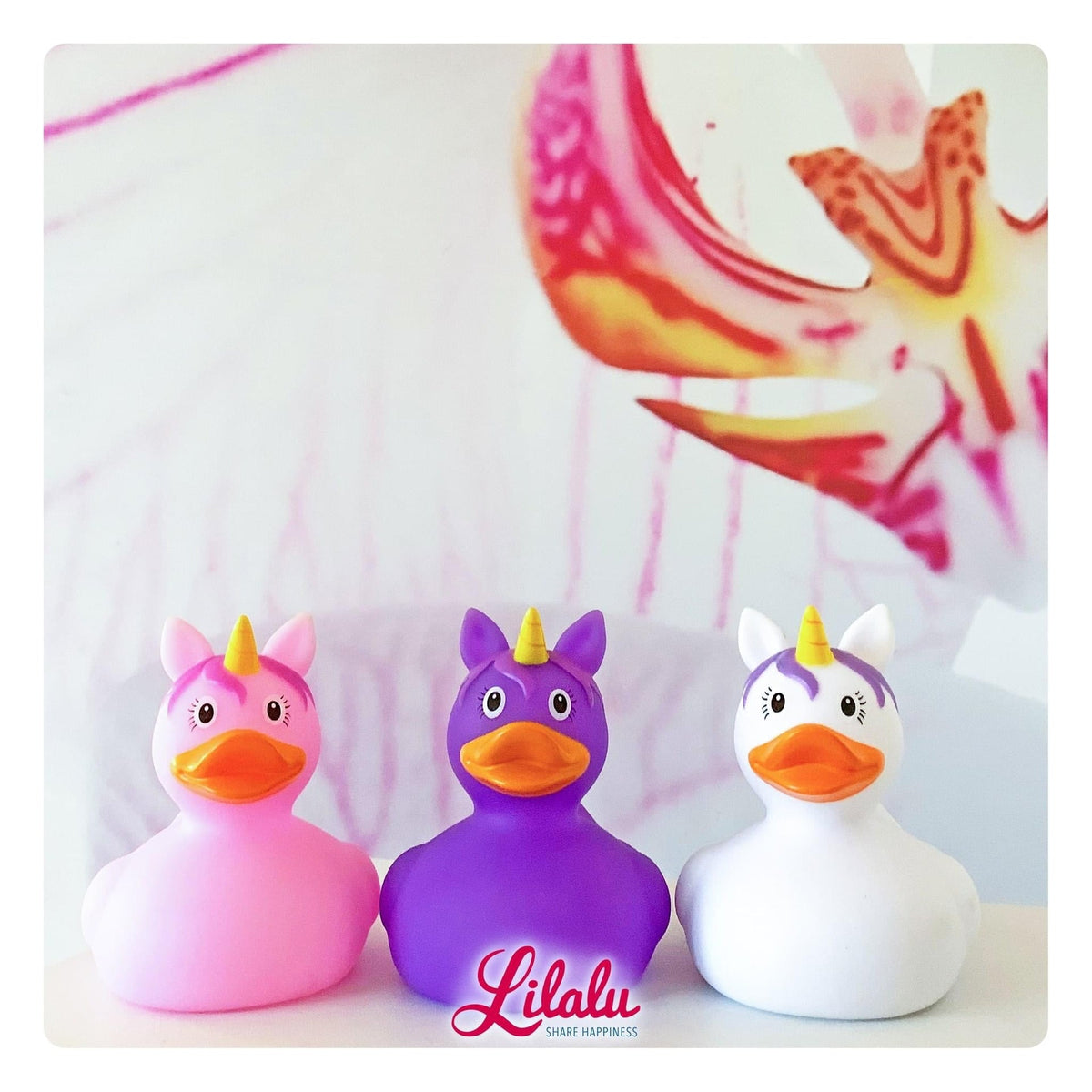 Canard Licorne Rose Lilalu - vue 10