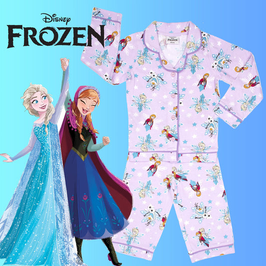Pyjama enfant Disney Frozen à boutons – Fringoo