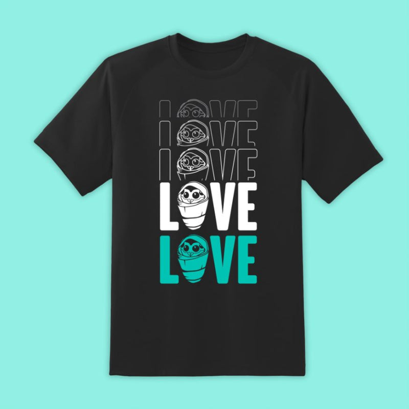Destiny Fallen Baby ‘Love’ Black T-Shirts