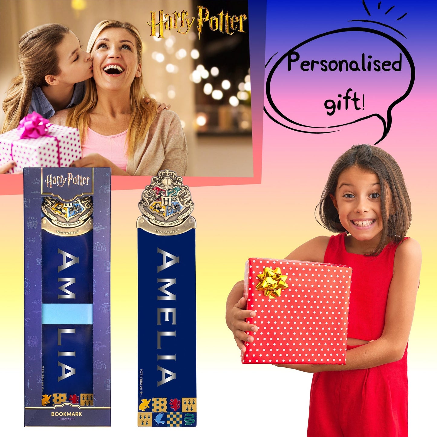 Marque-page Harry Potter – Crest Navy bleu