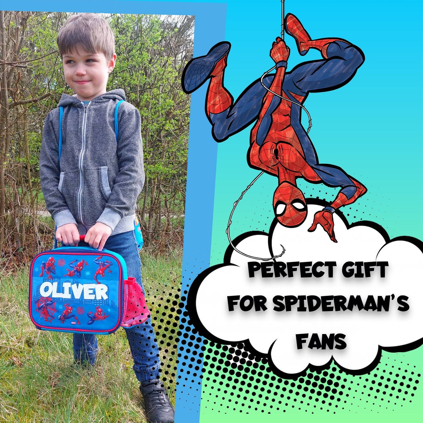Sac repas – Spider-Man bleu