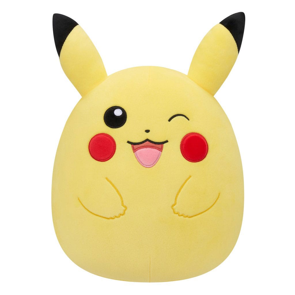 Jumbo-Squishmallows-Pokémon-Plüschtier – Zwinkerndes Pikachu
