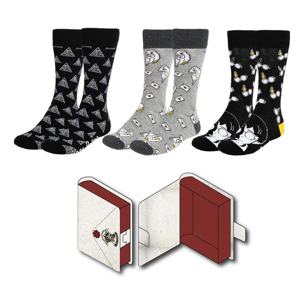 3er-Pack Harry Potter Socken 38-45