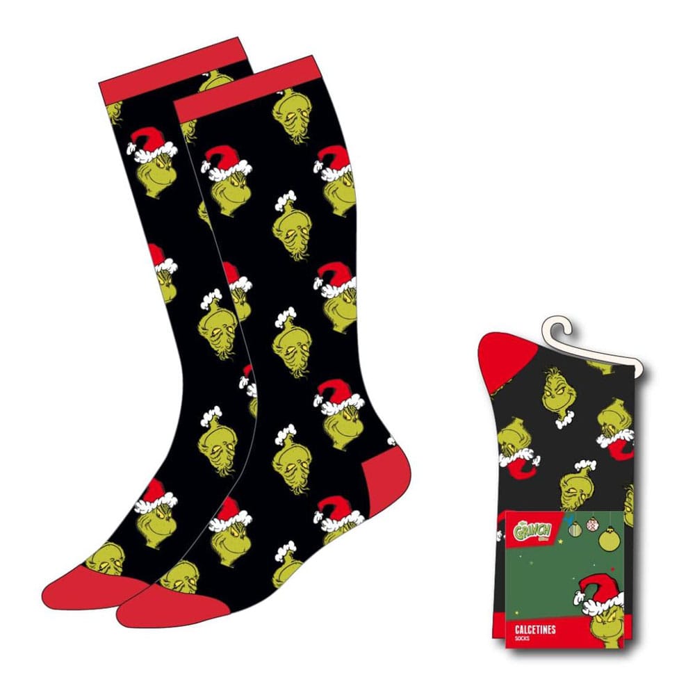 Socken mit dem Gesicht des Grinch