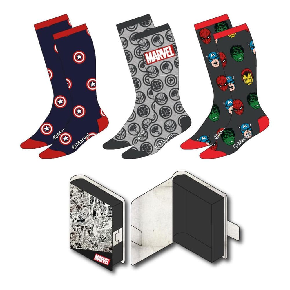 3er-Pack Marvel-Socken