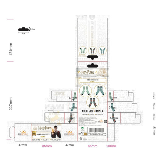 Harry Potter 3er-Pack Socken - Hedwig