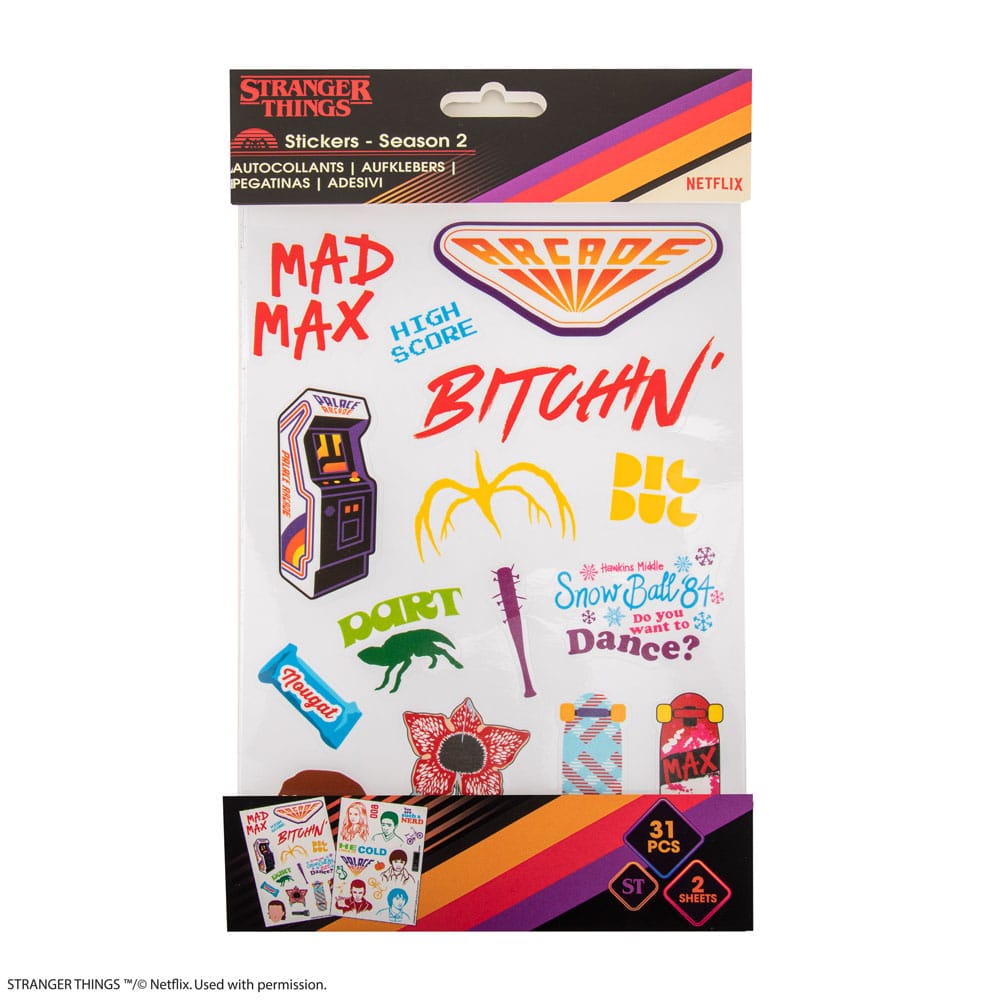 Stranger Things-Aufkleber – Staffel 2