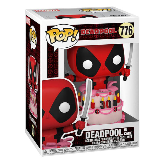Funko Pop! Deadpool dans Gâteau d'Anniversaire