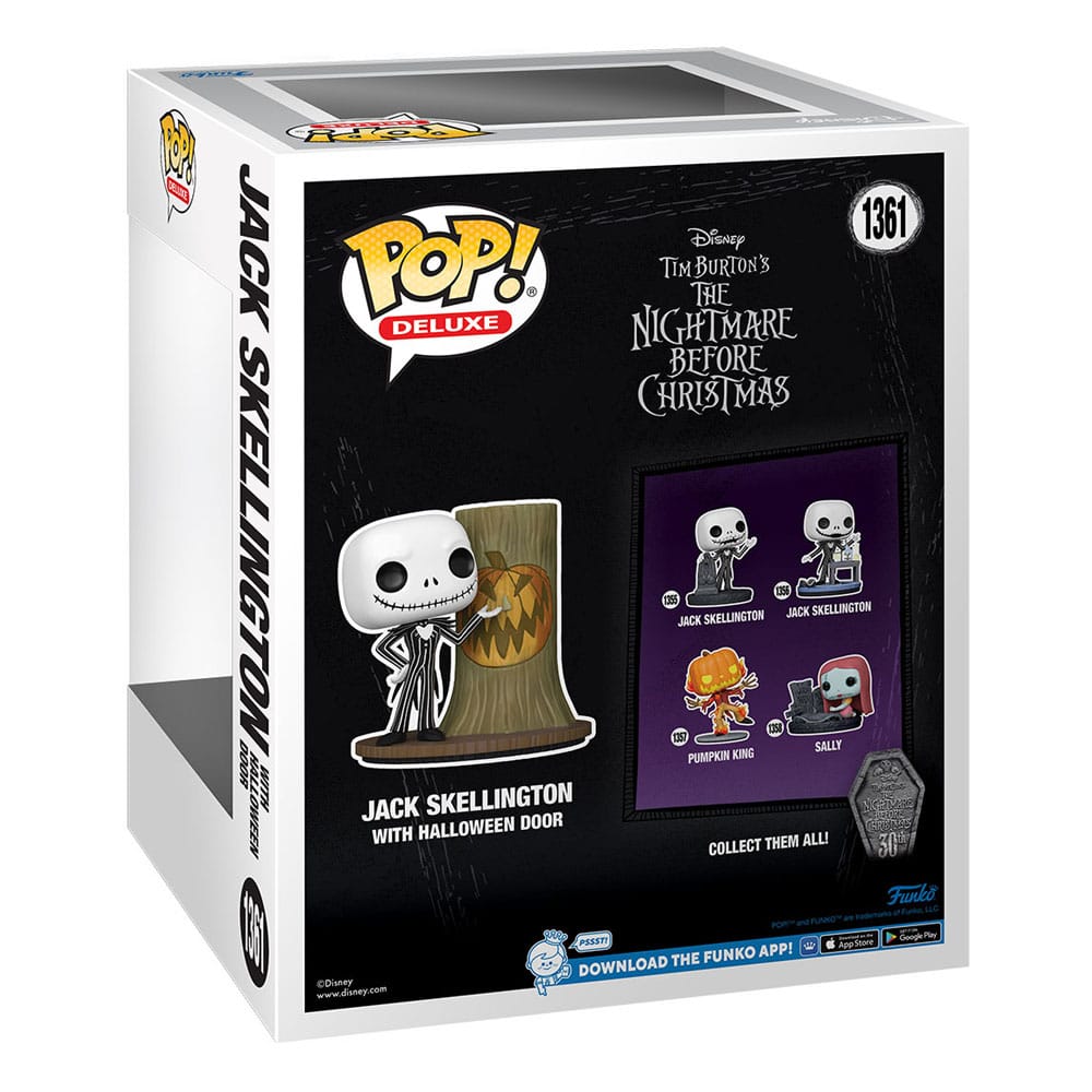 Funko Pop! Deluxe Jack Skellington avec porte d'Halloween – L'Étrange Noël de monsieur Jack