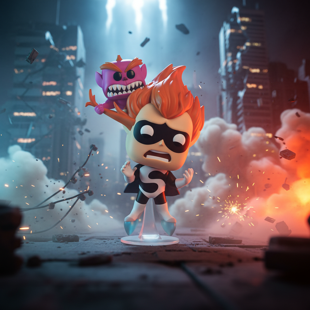 Funko Pop! JJ & Syndrome (20ème Anniversaire) – Pixar