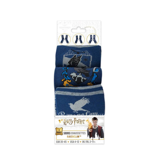 Harry Potter Pack 3 Paar Socken – Ravenclaw
